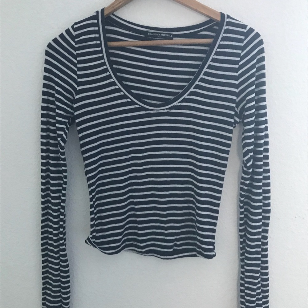 Brandy Melville long sleeve striped shirt